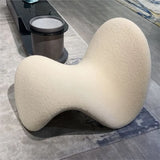 Velvet Italian Minimalist Lazy Sofa Chair Living Room Furniture Modern Minimalist Single Leisure Chair Nordic Lamb Lounge Chair
