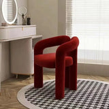 Richome Dressing Chair Makeup Flannel Stool Luxury Comfortable Chair for Dressing Table Livingroom Clothing Store Modern Design
