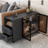 Transparent Beauty Living Room Cabinets Portability Handles Simple Storage Cabinet Display Cabinet Modern Vitrina Home Furniture