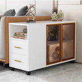 Transparent Beauty Living Room Cabinets Portability Handles Simple Storage Cabinet Display Cabinet Modern Vitrina Home Furniture