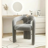 Richome Dressing Chair Makeup Flannel Stool Luxury Comfortable Chair for Dressing Table Livingroom Clothing Store Modern Design