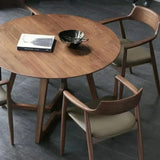 Modern Dining Tables Solid Wood Round Table Organizer Library Center Round Table Desk Nordic Living Room Home Furniturex