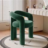 Richome Dressing Chair Makeup Flannel Stool Luxury Comfortable Chair for Dressing Table Livingroom Clothing Store Modern Design