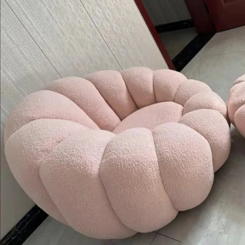 Creative Pumpkin Shape Single Lazy Sofa Bedroom Balcony Living Room Lounge Chair Detachable Washable Living Room Furniture