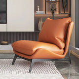 Upholstered Single Sofa Lounge Leisure Armless Lazy Chair Comfy Accent Chair for Living Room Bedroom Reading Room Recliner