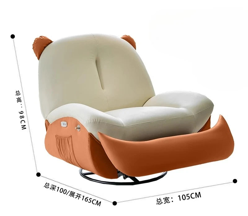 Electric Single Sofa Massage Rocking Chair Cream Wind Living Room Intelligent Leisure Lazy Sofa Can Sleep Chaise Lounge Sofa