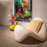 Velvet Italian Minimalist Lazy Sofa Chair Living Room Furniture Modern Minimalist Single Leisure Chair Nordic Lamb Lounge Chair