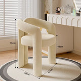 Richome Dressing Chair Makeup Flannel Stool Luxury Comfortable Chair for Dressing Table Livingroom Clothing Store Modern Design