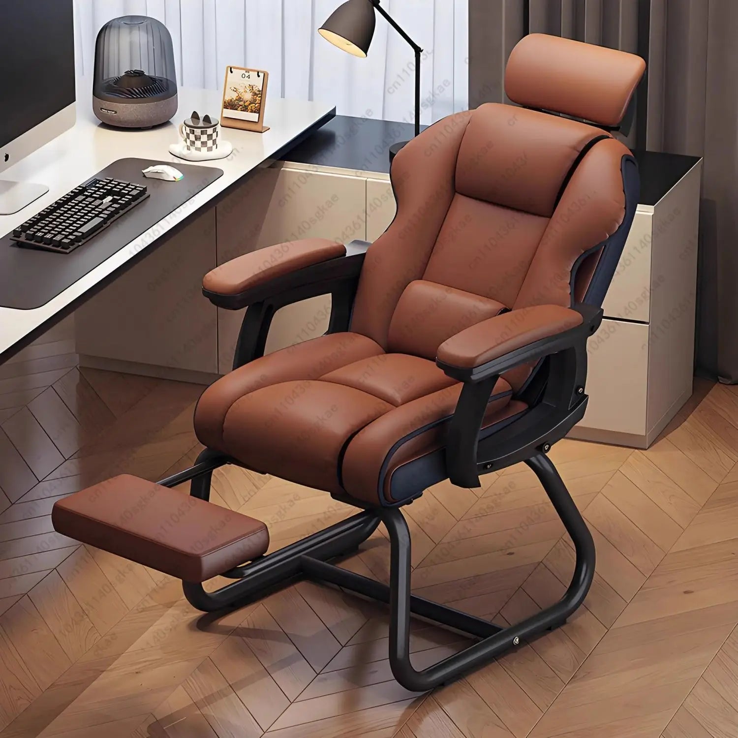 Bow-shaped home computer chair reclining sofa chair