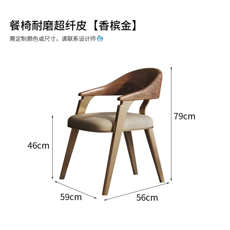 Designer Kitchen Dining Chairs Nordic Luxury Living Room Mobile Dining Chair Restaurant Modern Sedie Da Pranzo Home Furniture