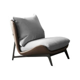 Upholstered Single Sofa Lounge Leisure Armless Lazy Chair Comfy Accent Chair for Living Room Bedroom Reading Room Recliner